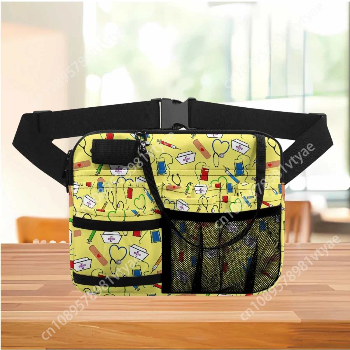 

Dropshipping Multi-Compartment Nursing Belt Bag Portable Cartoon Stethoscope Medical Tools Designer Shoulder Waist Pouch 2023