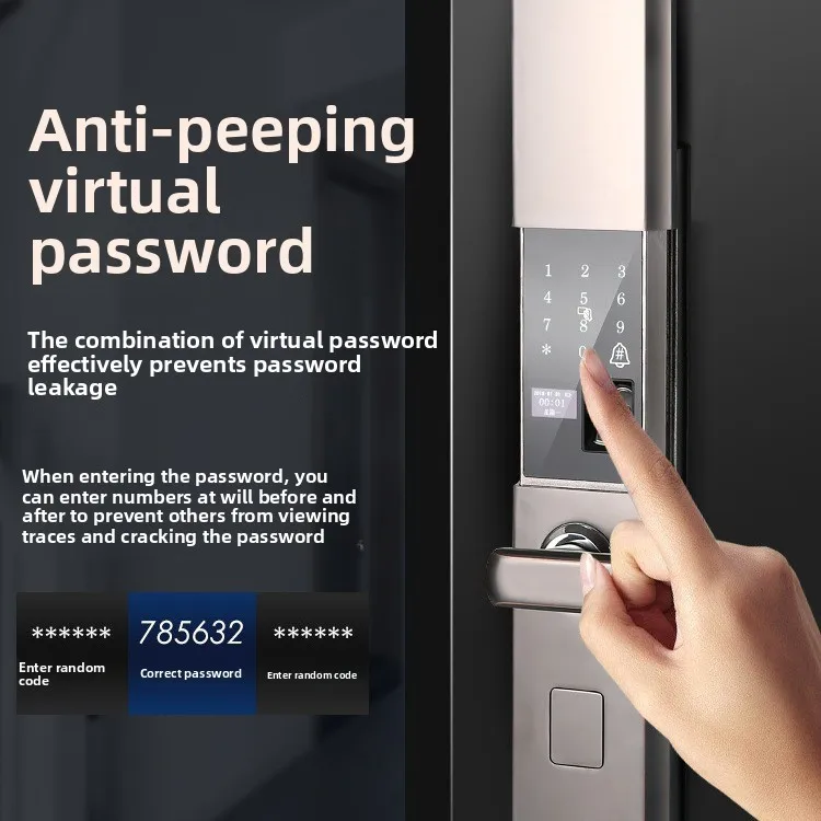 Porta antifurto con scheda magnetica per password domestica con impronta digitale classica Bluetooth Smart