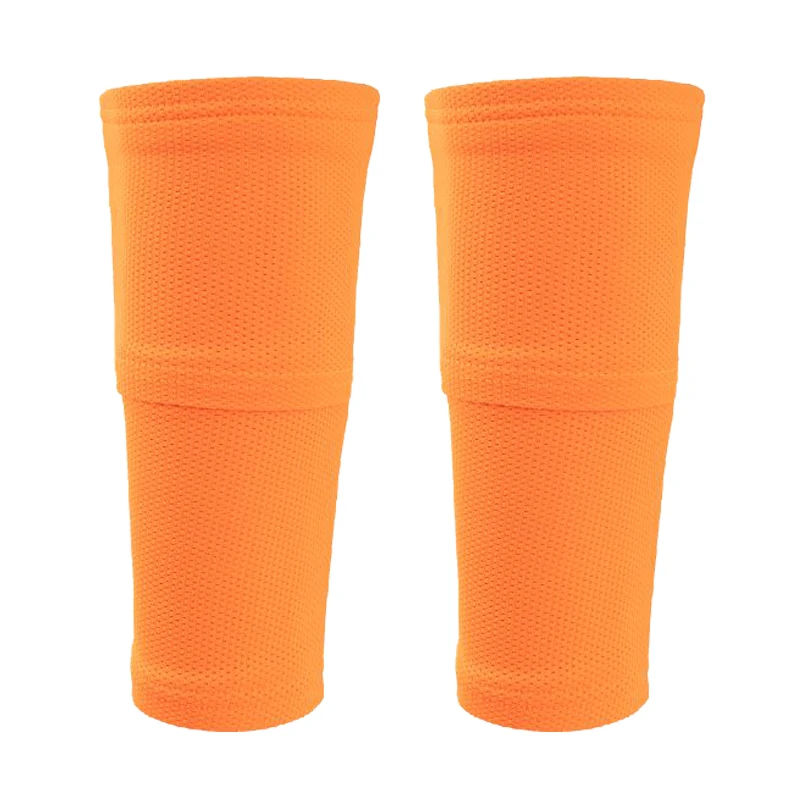 1 Kits Football Shin Guard Adults Kids Socks With Pocket Professional Soccer Leg Cover Sleeves Protective Gear 5 Colors