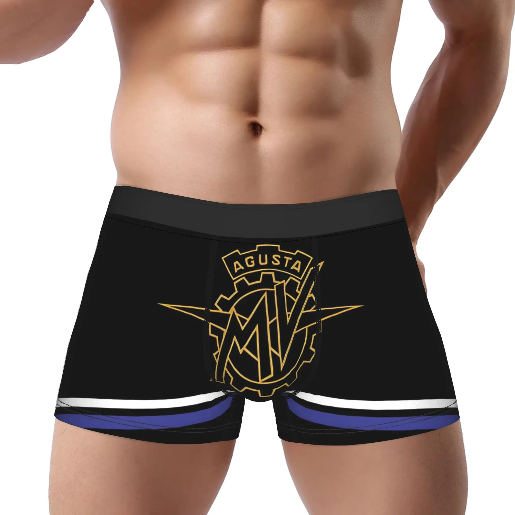 

Трусы-боксеры MV AGUSTA для мужчин, удобные шорты, мужское нижнее белье