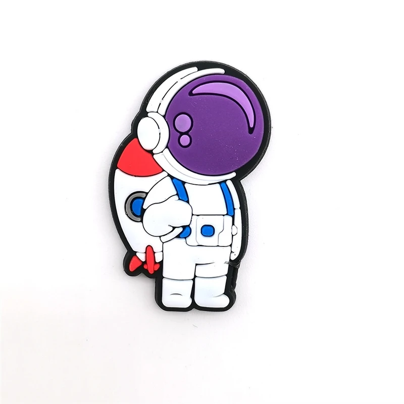 Shoe Charms Decoration for Crocs Accessories Astronaut Outer Space Badge Kids Clogs Accessories Unisex Jeans Boy Pins Xmas Gifts