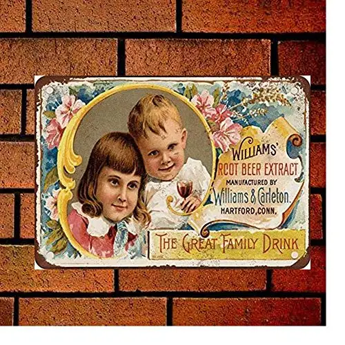 Fsdva Metal Sign 1893 Williams' Root Beer Extract ; Wall Decors
