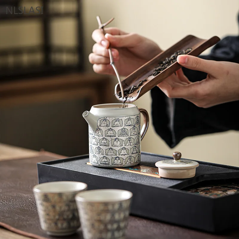 110ml Chinese Tradition Ceramic Teapot Master Handmade Filter Tea Pot Customized Boutique Beauty Tea Set Household Tea Infuser