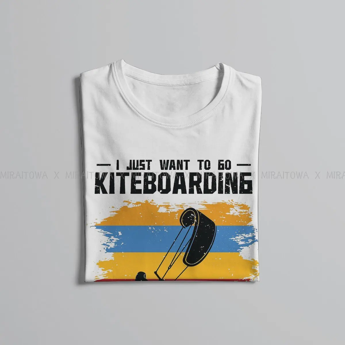 Adult Problem Surfer Enthusiast Cool  Hipster TShirts Kitesurfing Kiteboarding Kite Flysurfing Men Harajuku Fabric  T Shirt