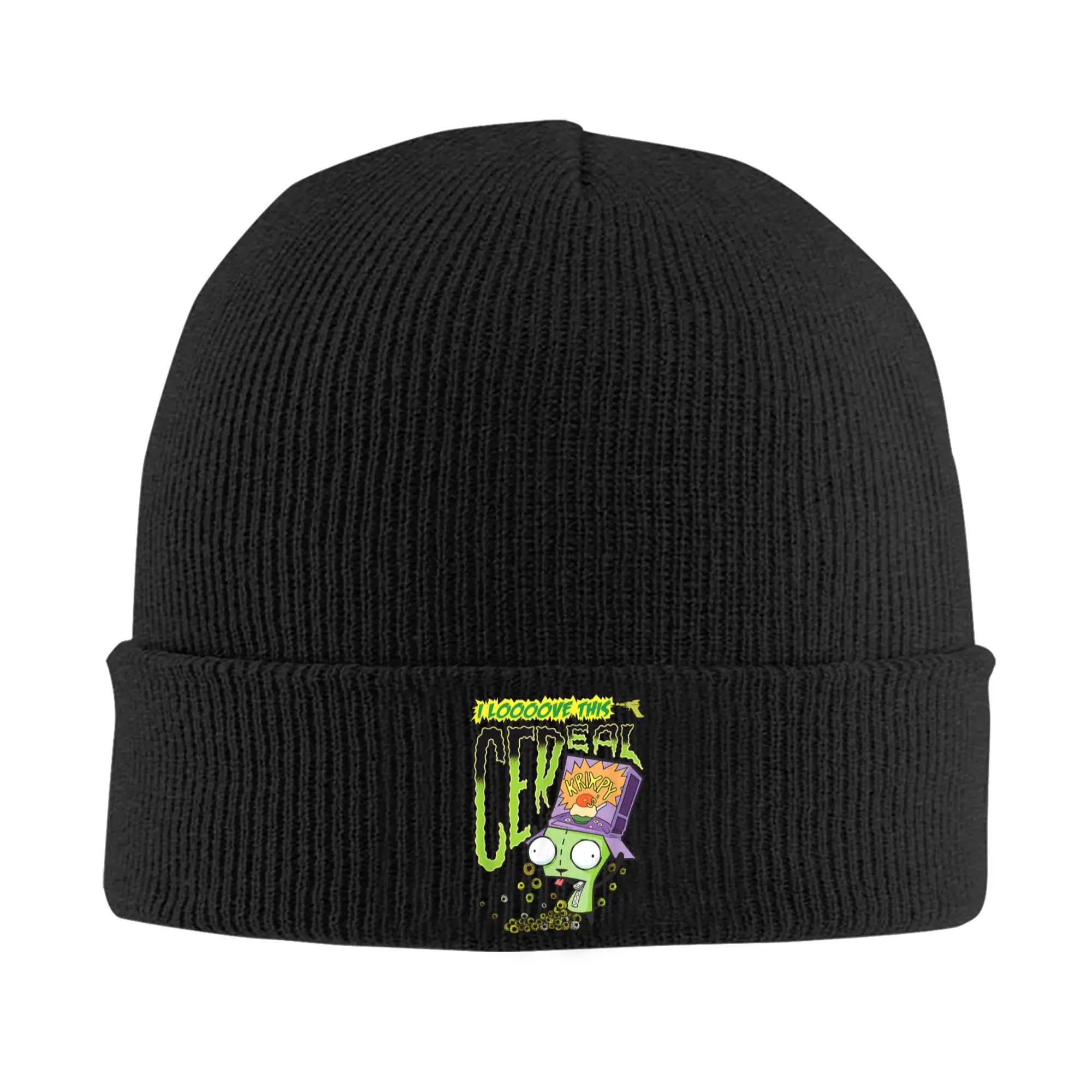 Alien Invader Zim Hats Autumn Winter Beanies Warm  Cap Unisex Acrylic Knitted Caps