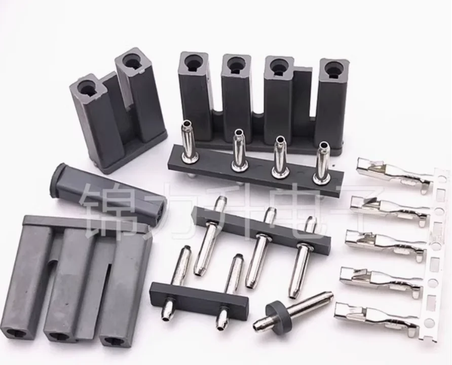 TJC1 Rectangular Connector 10.8mm Pitch 1P/2P/3P/4P Straight Pin Socket Plastic Plug Terminal Block for Electronic Components