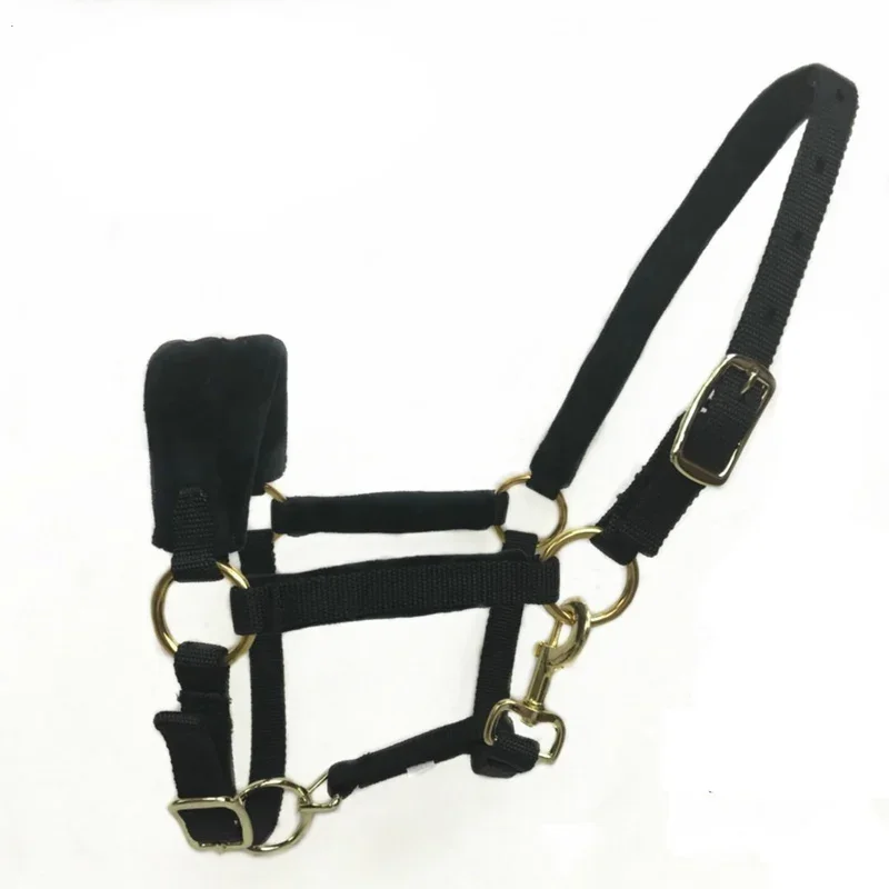 Horse Halters Headcollar Equestrian Equipment Adjustable Thicken Horse Bridle Head Collar Horseback Strap Stable Protective