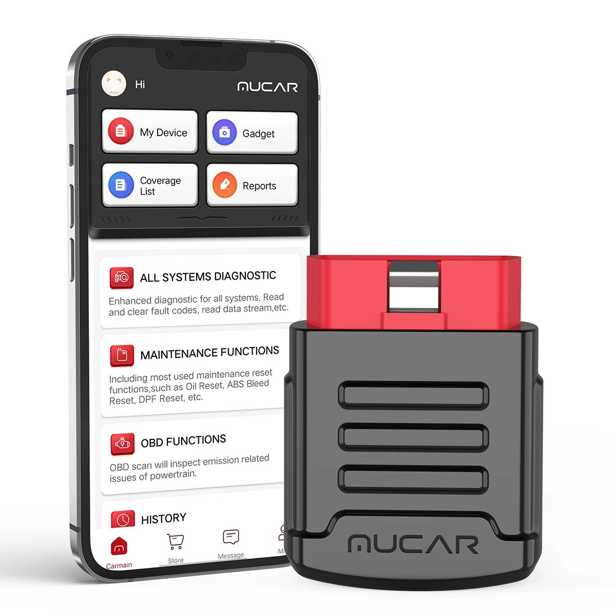 MUCAR BT200 PRO OBD2-Scanner Vollsystem-Bluetooth-Diagnosegerät für alle Fahrzeuge 15 Reset-Funktionen 1 Jahr kostenloses Automotive-Scan-Tool