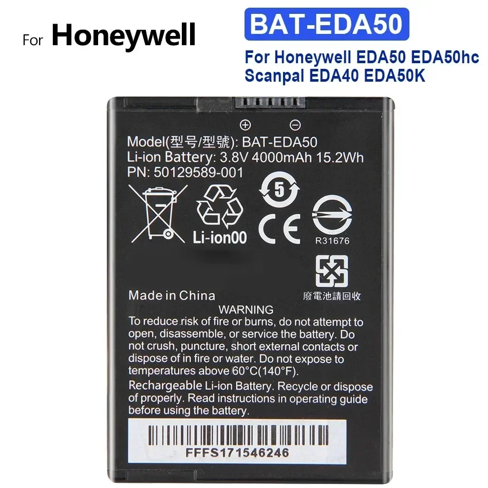 BAT-EDA50 4000mAh Replacement Mobile Phone Battery For Honeywell EDA50 EDA50hc Scanpal EDA40 EDA50K Batteries