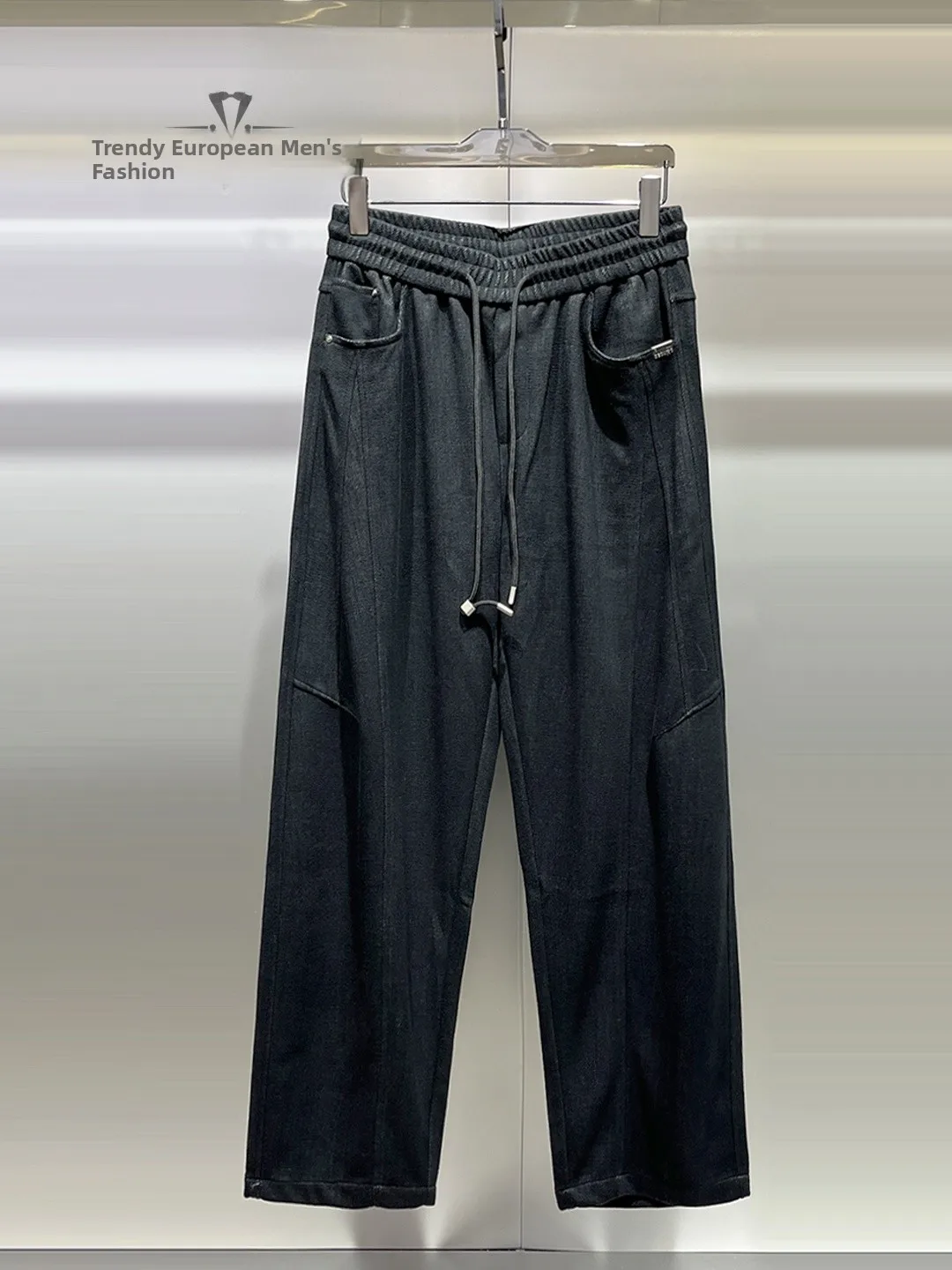 

Модные мужские повседневные брюки прямого кроя, удобные свободные брюки, стильные длинные брюки, универсальная повседневная одежда для ежедневного использования