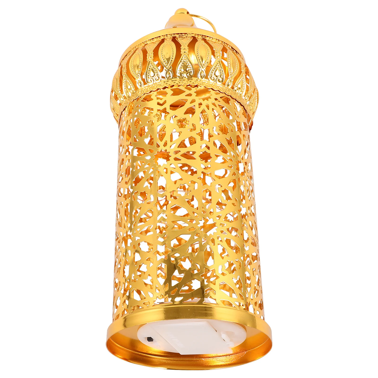 

1pcs Vintage Iron Lantern Decorative Moroccan Style Home Party Decor Desktop Lighted Ornament Flameless Handheld Hanging
