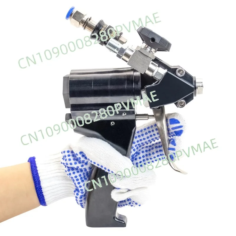 2-Component Polyurethane High-Pressure Pneumatic Gun | P2 Spray Gun for PU Foam Black & White Material & Polyurea Coating