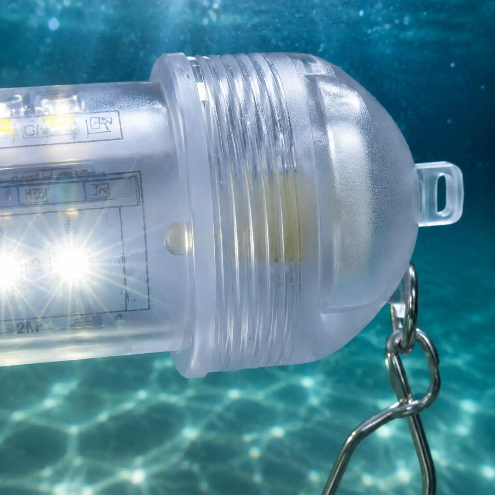 Fishing Lure Light High Lumen Underwater Lamp Fishing Tool for Night Chumming Deep Drop and Pier Action