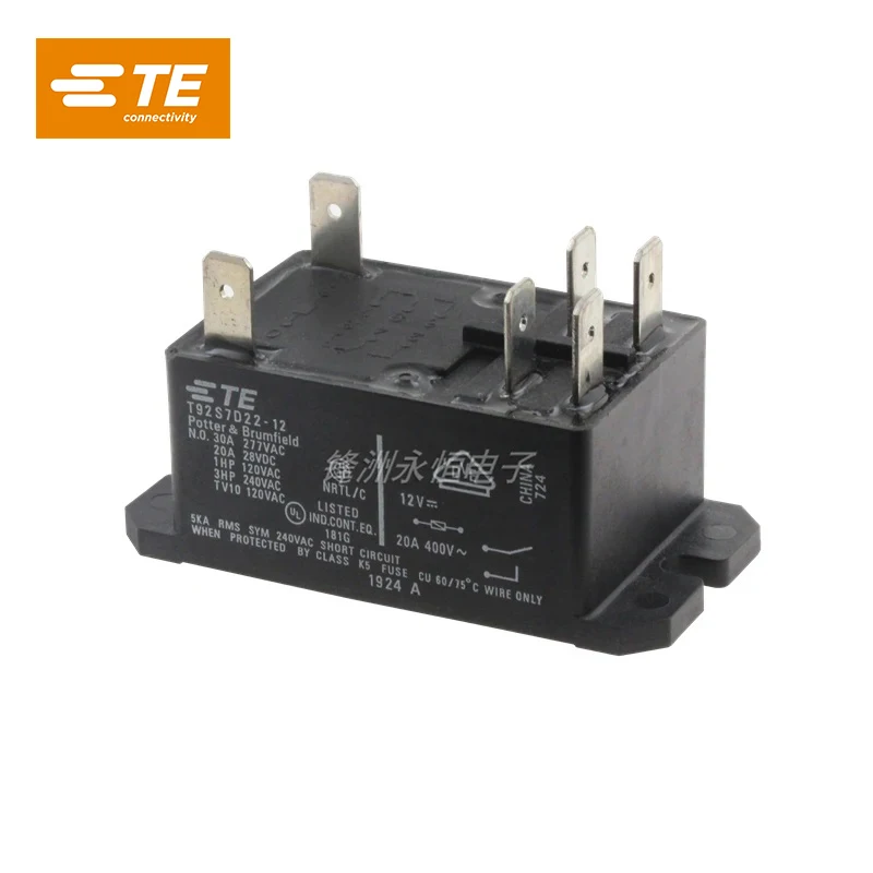 New Original TE Relay T92S7D22-12 T92S7D22-24 12VDC 24VDC 30A 250VAC 6PIN 12V 24V Power Relay