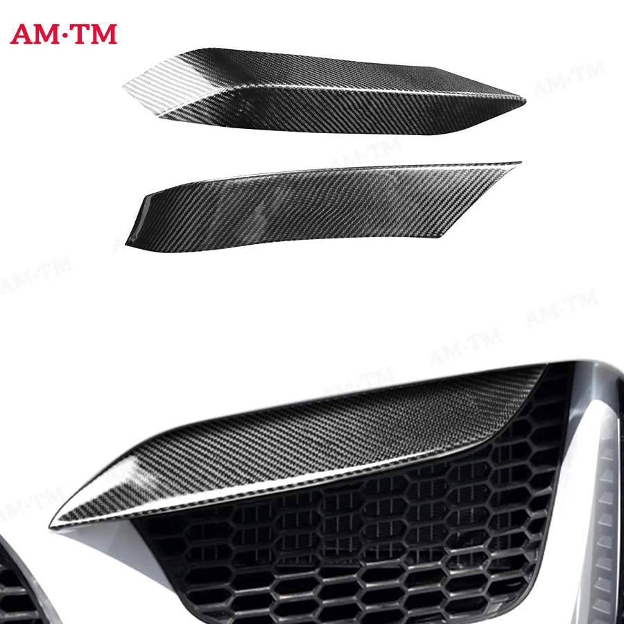 

For BMW M3 F80 M4 F82 F83 High quality Carbon Fiber wrap angle Car Front Bumper Splitter Corner Trim Cover Front Chin Body Kit