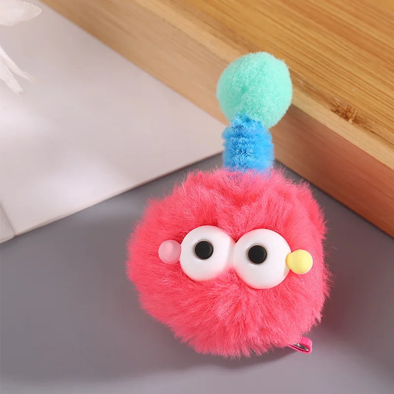 1/5pcs Cartoon Lovely Antenna Ugly Doll Hair Clip Teenage Whimsical Wobble Rod Hairpin Children's Little Monster Duckbill Clip view 5