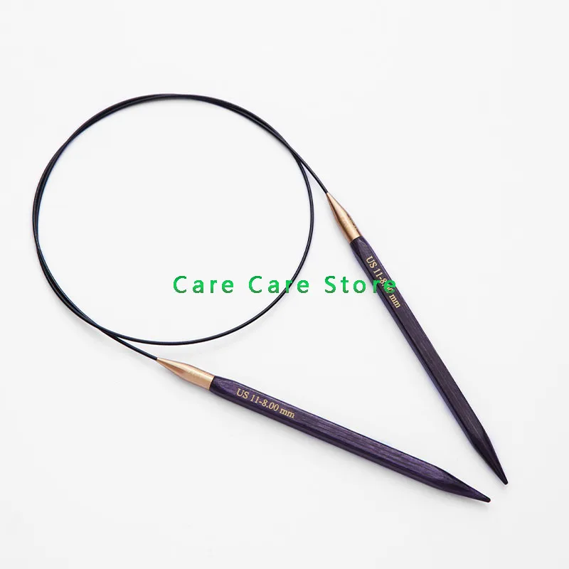 1Pair 80/100cm Knitpro New Purple J\'adore Cubics Fixed Circular Knitting Needles Diy Sweater Knit Products Tools Knitting Spokes