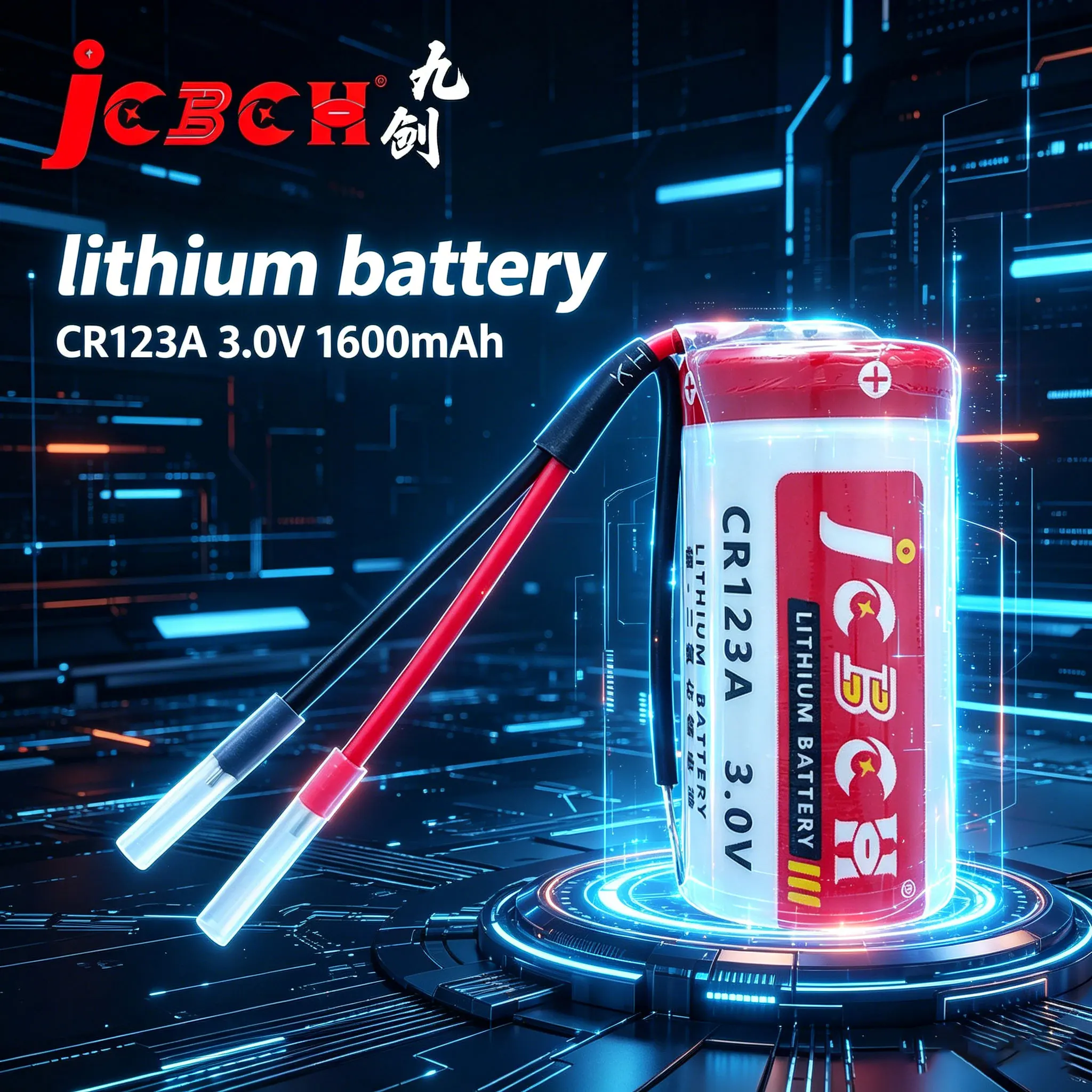 JCBCH CR123A Disposable lithium battery 3V intelligent water meter smoke alarm camera patrol stick GPS positioning device