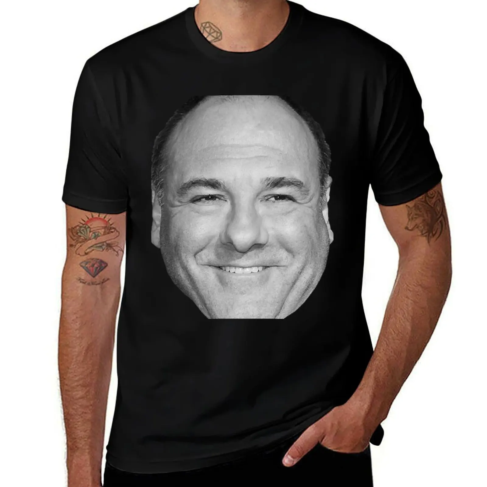 

James Gandolfini T-Shirt t shirt man plain cotton t shirts high quality man graphic t shirt T-shirt