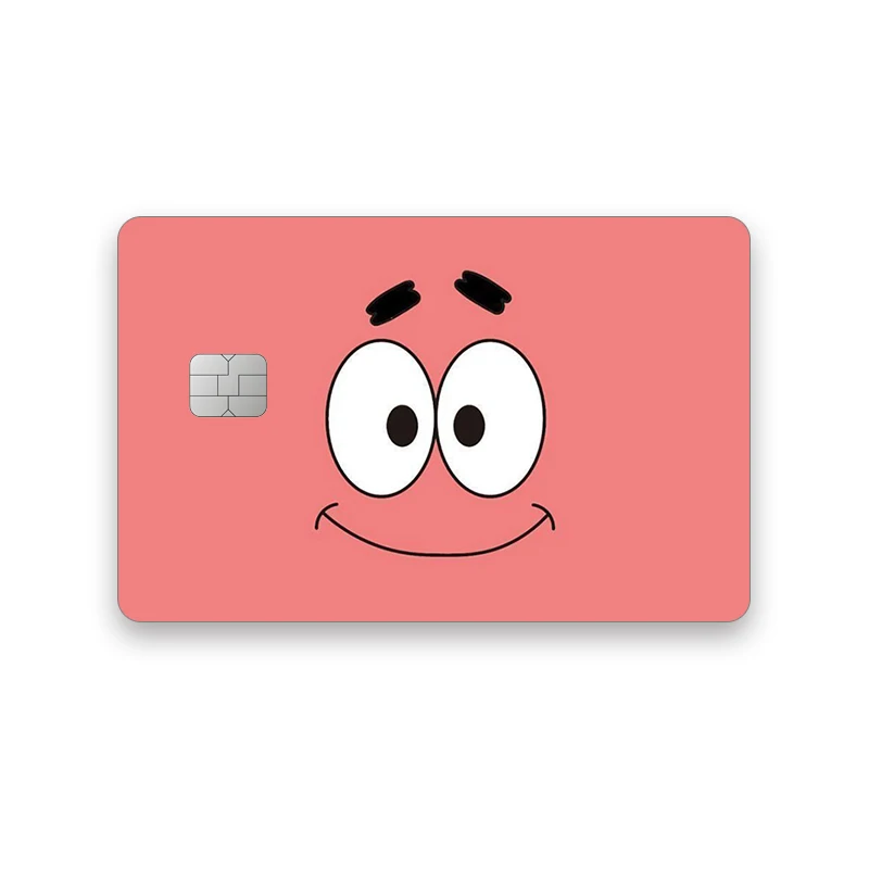 Name Spongebob Karten-Aufkleber DIY Kawaii Deko Exquisite Bankkarten Schüler-Lernmaterialien Aufkleber Dokumenten-Patches Geburtstagsgeschenk
