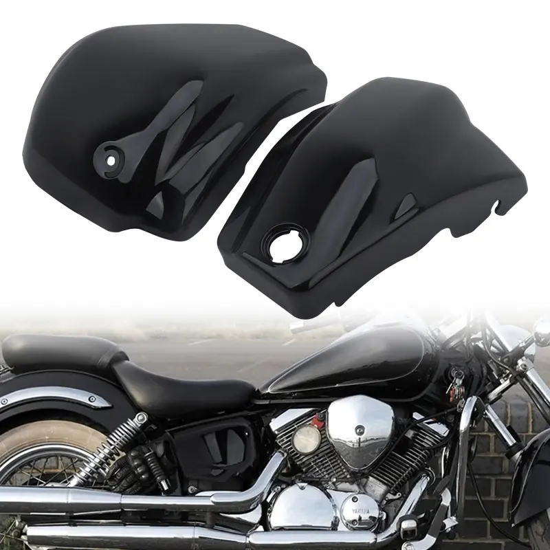 

Motorcycle Left Right Protection Cover Battery Side Fairing For Yamaha Dragstar Vstar XVS1100 Classic Custom 1999-2011