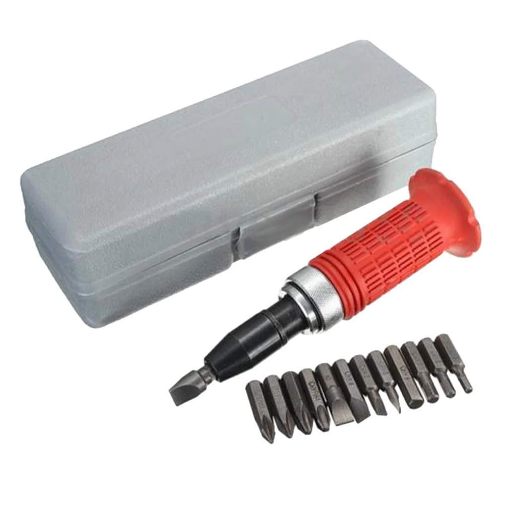 

1Set Heavy-Duty Impact Screwdriver Set Steel Manual Bits Driver Kit Hand Tool Socket for Repair Maintenance Professional Use