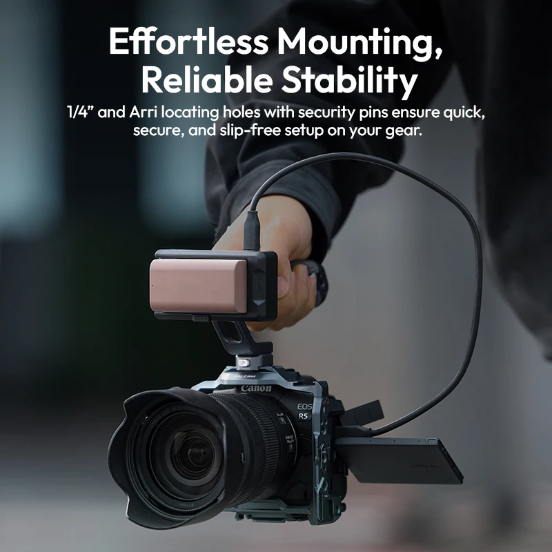 Ulanzi PA03 لوحة محول البطارية ل سنوي NP-F550 F570 F750 F770 F960 F970 F980 مع 1/4 ''جبل للكاميرا شاشة البث المباشر