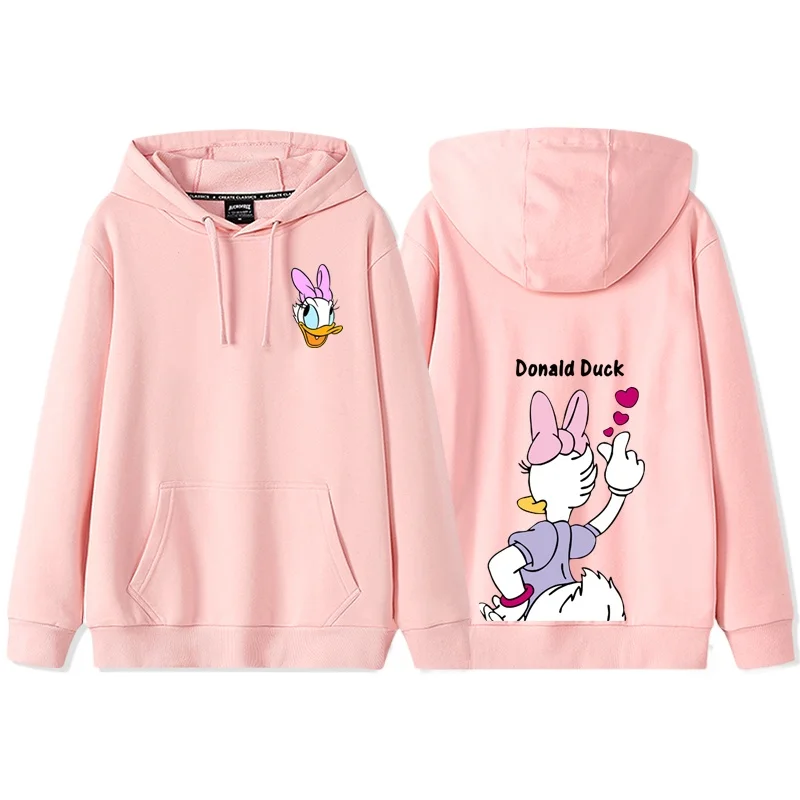 Anime Cartoon Disney Donald Duck Daisy Duck Couple Hooded Hoodie Women\'s Autumn/Winter Coat hoodie sweatshirt anime hoodie