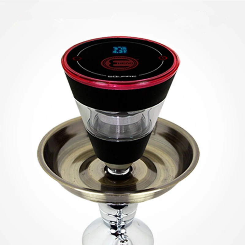 حار مربع E رئيس eHookah السجائر الإلكترونية 2200mAh قابلة للشحن E خرطوم 1500 نفخة الشيشة Vape E الشيشة تشيتشا المرذاذ عدة #2