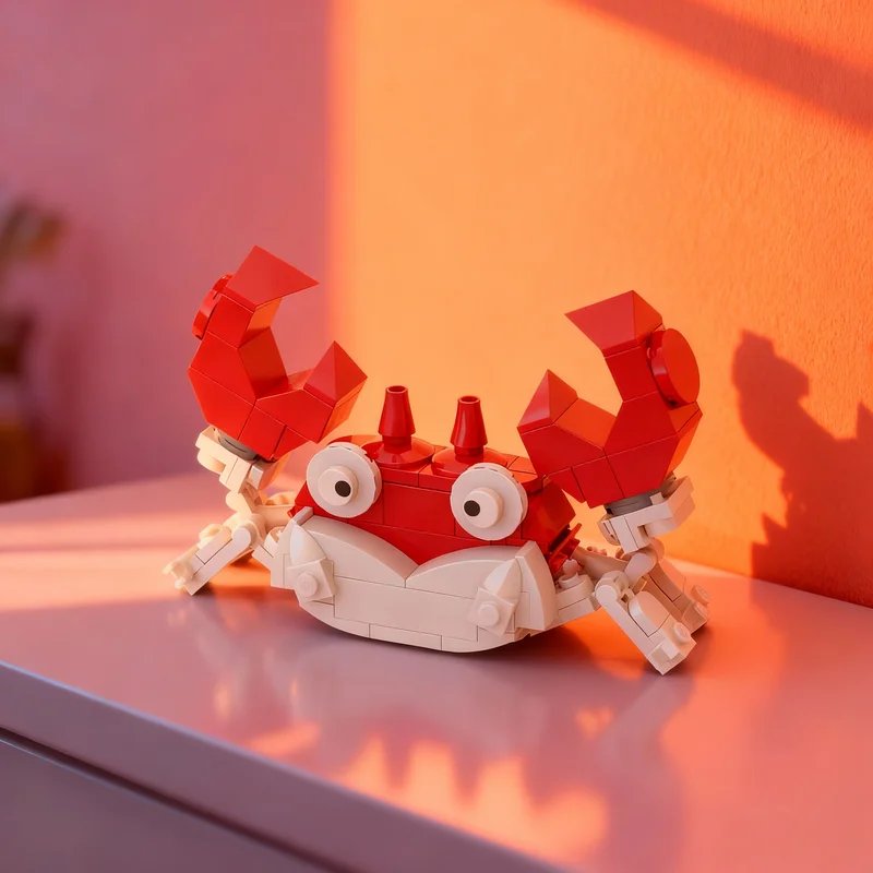 Art Craft Building - 106pcs MOC Krabby - Pet Anime