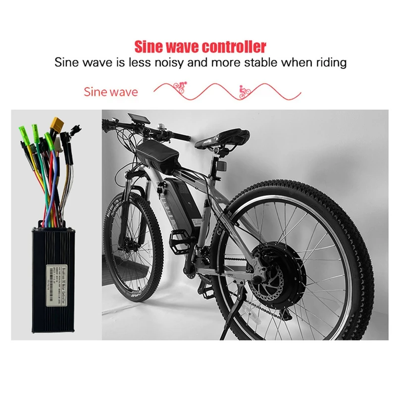 E-Bike Controller 24V36V48V-30A Sinewave Squarewave Controller For 36V750W 1000W 48V750W 1000W Brushless Motors