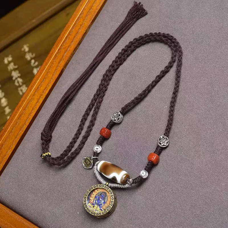 collana-intrecciata-a-mano-con-pendente-thangka-del-dio-della-ricchezza-nera-perline-tibetane-agata-rossa-del-sud-catena-di-maglioni