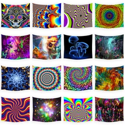 Tapestry Psychedelic Pattern Yoga Throw Beach  Rug Hippie Home Decor Wall  Blanket Galaxy