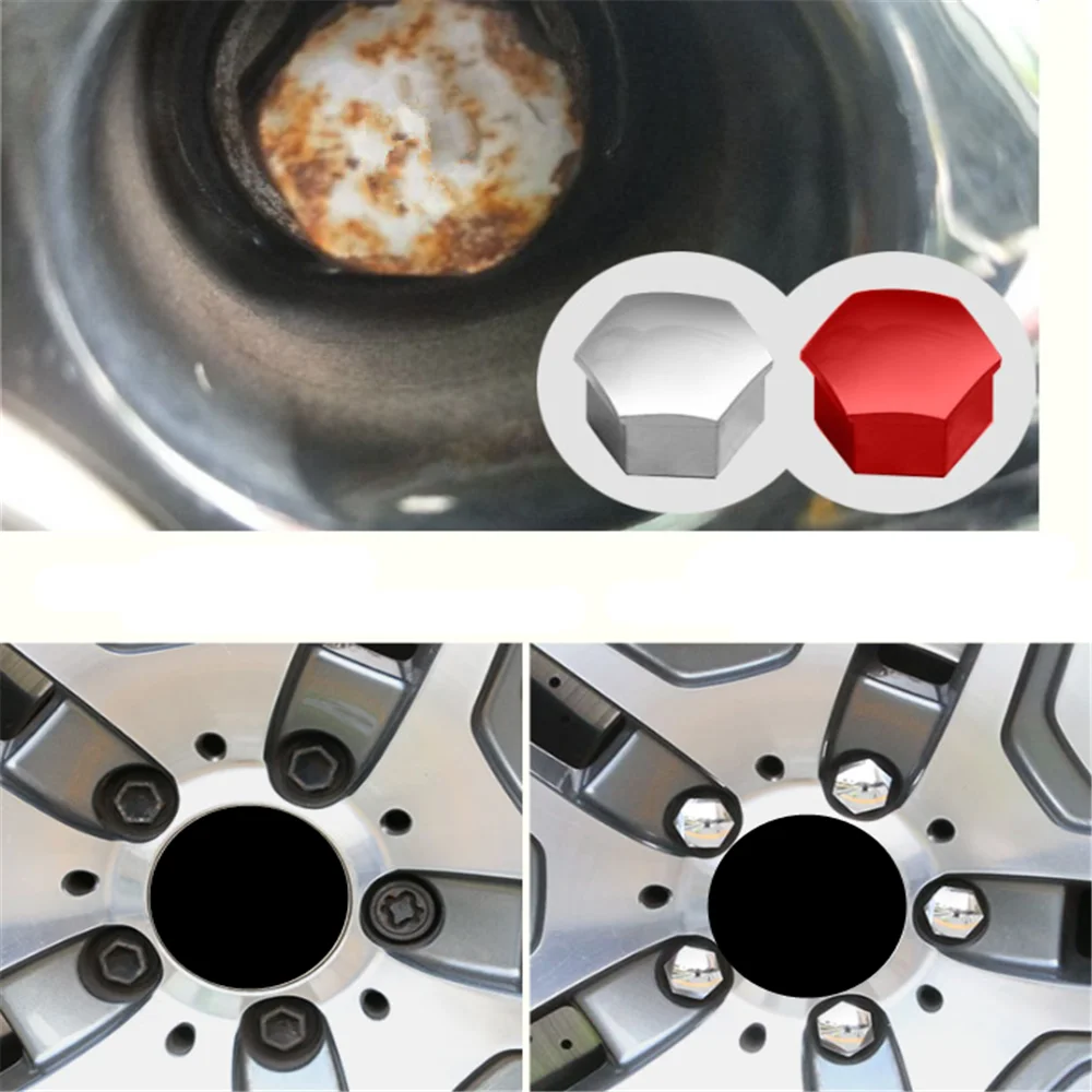 Car Tyre Nut Bolt Exterior Decoration for Citroen C4 C5 C3 Picasso Xsara Berlingo Saxo C2 C1 C4L DS3 Xantia DS4 C8 view 3