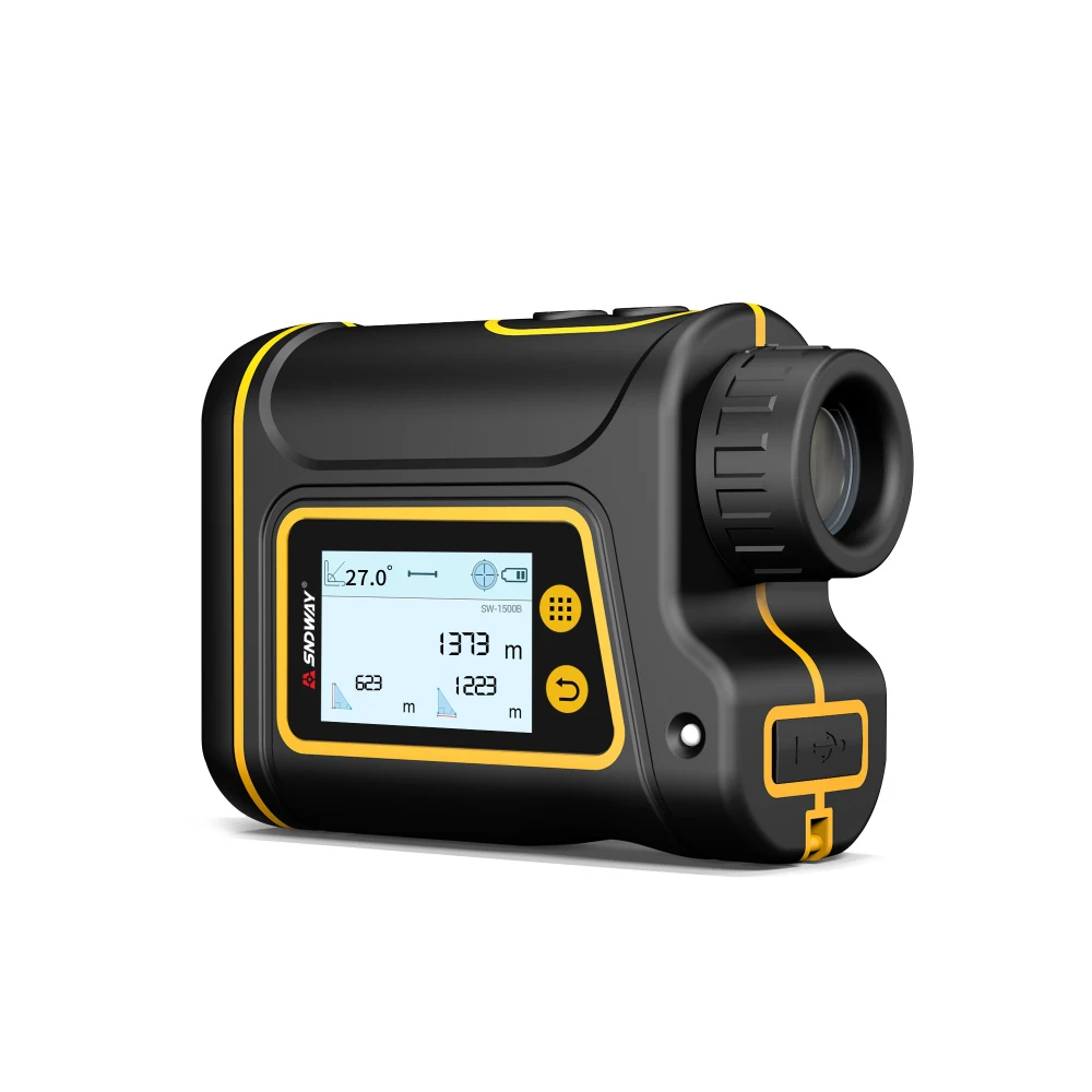 

SNDWAY USB Li-batterry Rechargeable Touch Screen Laser Rangefinder Golf Laser Range Finder Distance Meters Measurement Tool