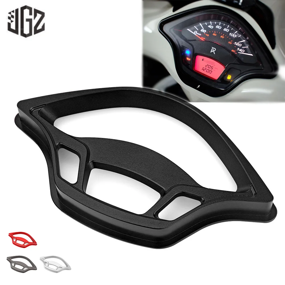 Motorcycle CNC Aluminum Speedometer Protector Cover Instrument Dashboard Bracket for Vespa Sprint Primavera 150 2013 - 2020 2021