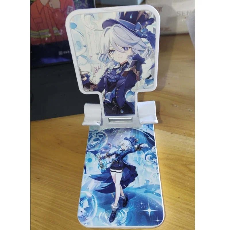 Furina de Fontaine Desk Mobile Phone Holder Stand For IPad Adjustable Desktop Tablet Holder Focalors Hydro Archon God of Justice