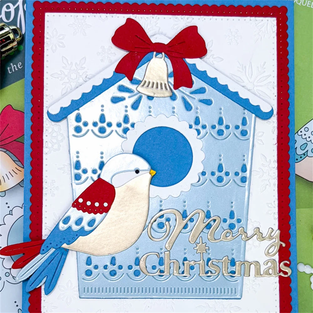 New Christmas Series Jingle Mouse Metal Cutting Dies DIY Scrapbooking Paper Craft Handmade Album