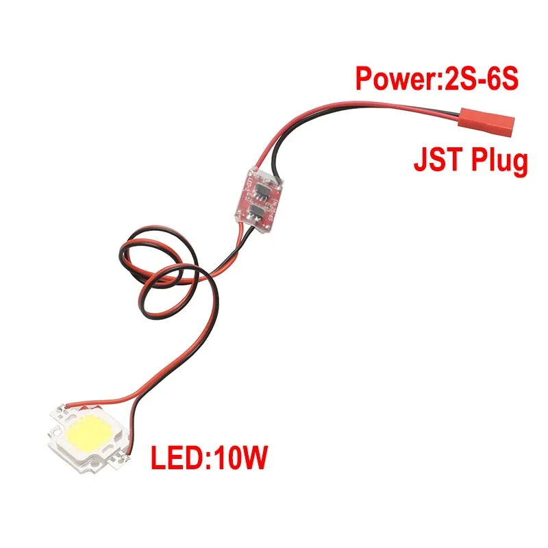 1PCS RC Aircraft Night Fly Lights Single/Double Flashing 10W Power LED Strobe Flash Light 5V-26V 300mA for Drone Quadcopter
