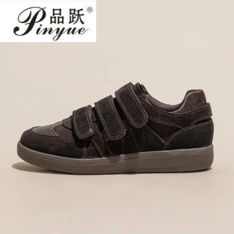 

New Trendy Women's Sneakers Shoes Genuine Leather Soft Casual Patchwork Shoes Non-Slip Female Shoes Apricot Brown Shoes 35-41