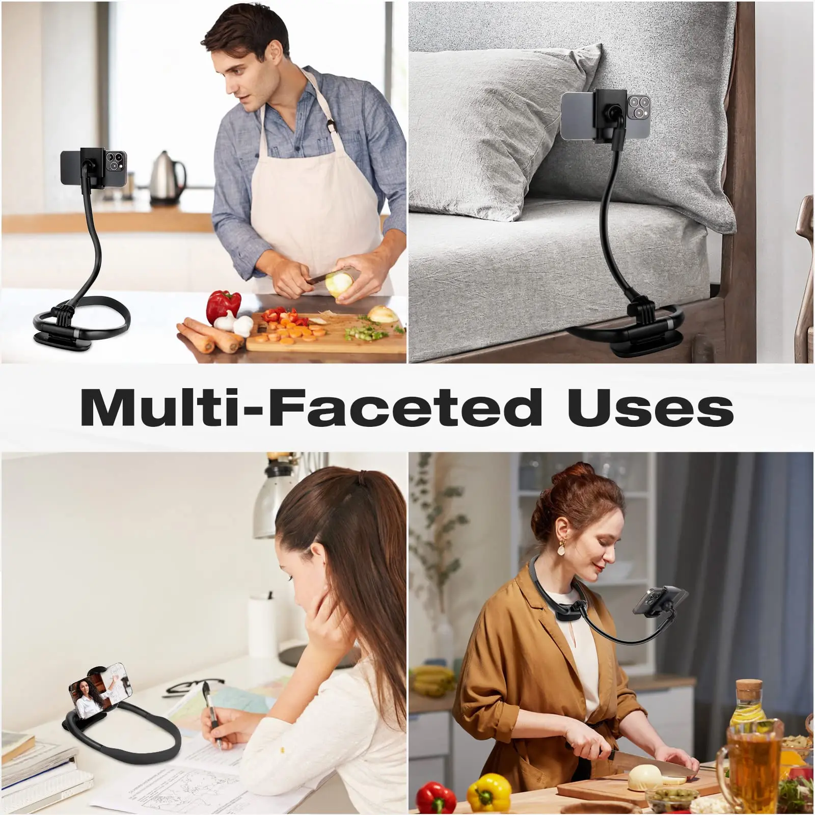 Universal-Hals-Handy halter Flexibler Langarm-Schwanenhals-Telefon halter für Bett 360-Grad-Telefonhalterung mit freier Drehung