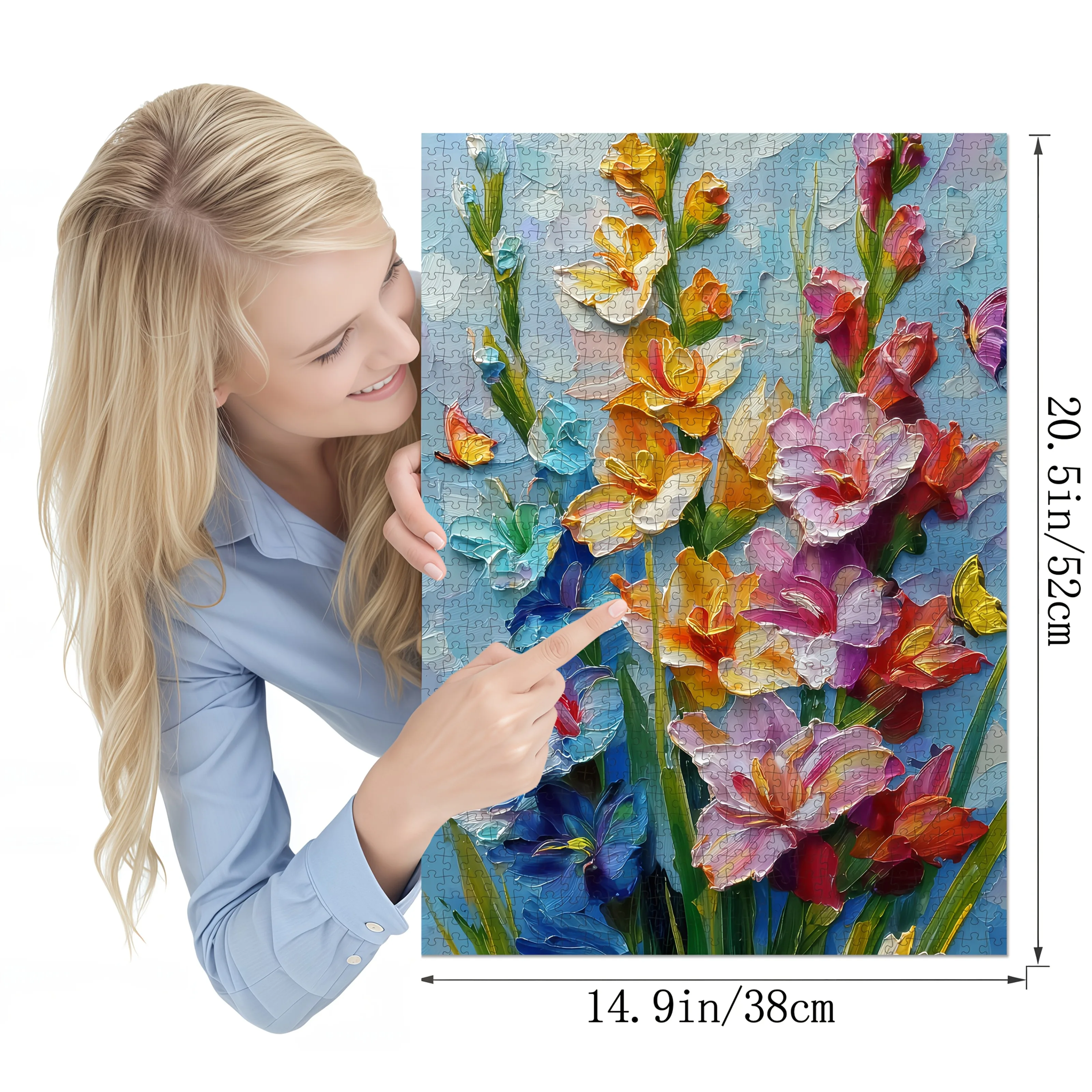 1 коробка (500/1000 шт.) 3D картина маслом с цветочным узором, головоломка, домашний декор, семейное развлечение для отдыха и Ra