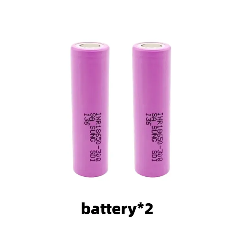 100% original brand new INR18650 flashlight battery 3.7V18650 3000mAh INR186550 30Q Li-ion rechargeable battery+18650 charger