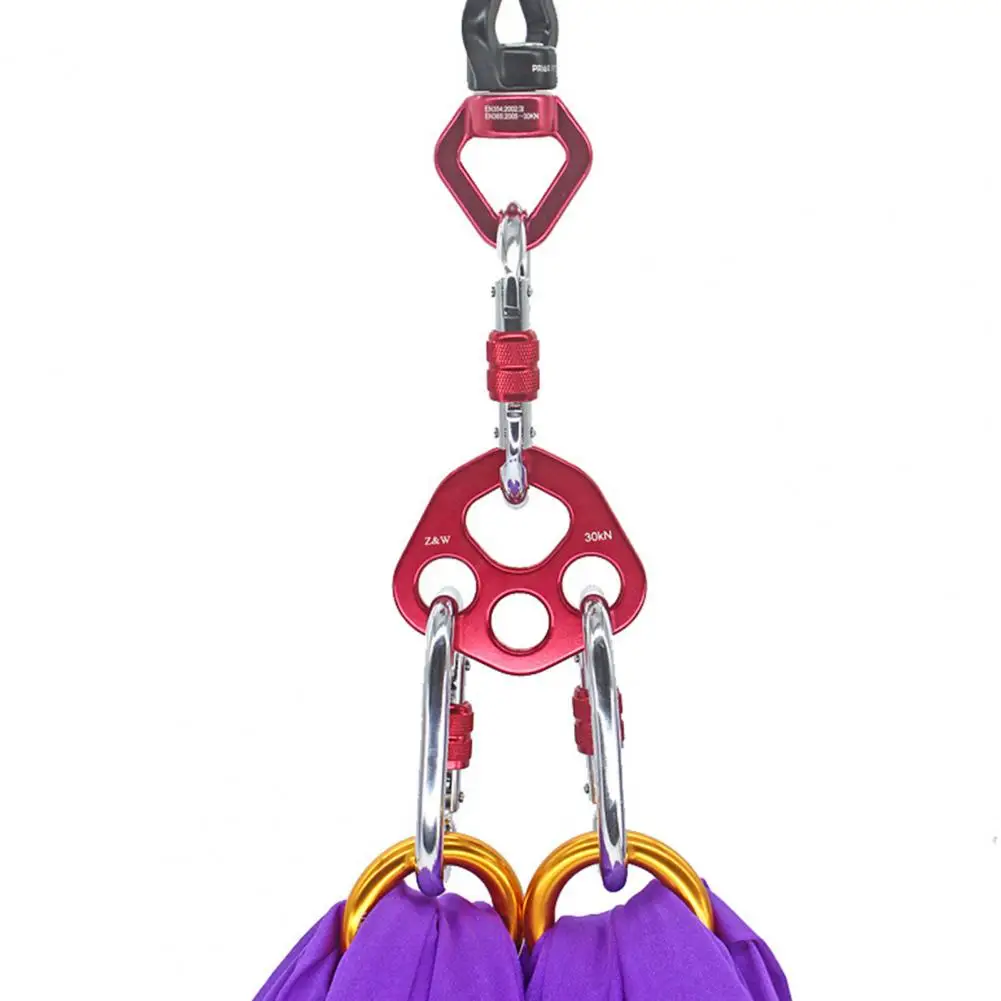 Aluminum Alloy Finger Force Plate 30kn Aluminum Rigging Plate Lightweight Force Divider Gear for Rock for Mountaineering