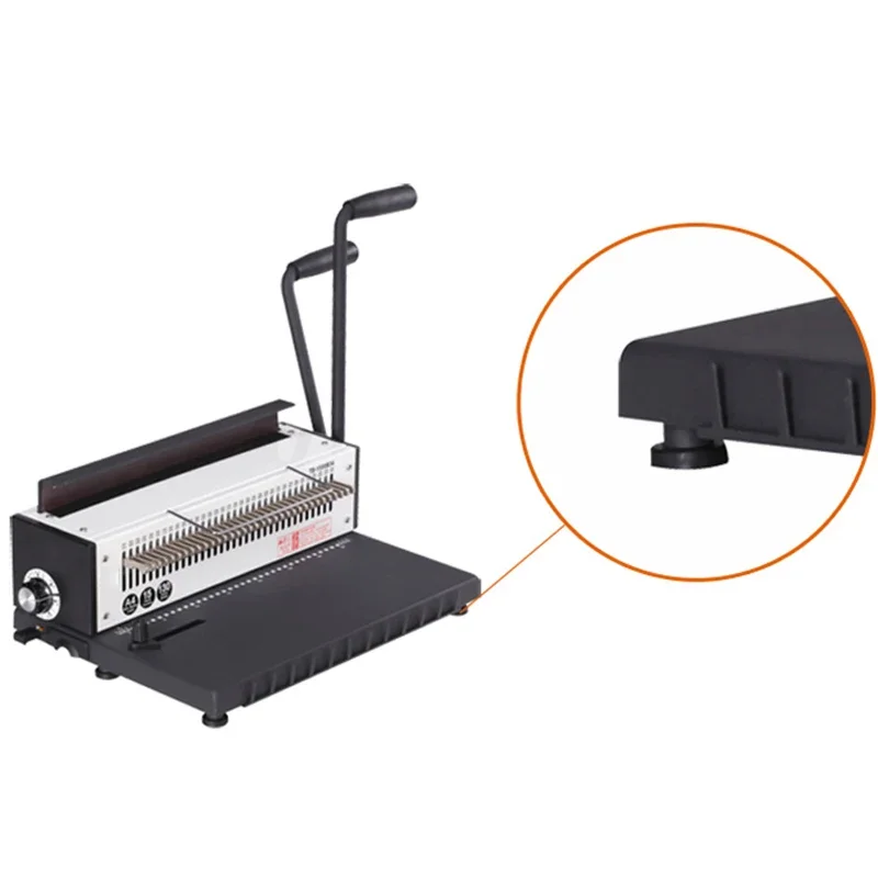 TD-1500B34 Manual Punching And Binding Machine A3A4 Document Iron Ring Punching Machine Pressing Ring Binding Machine
