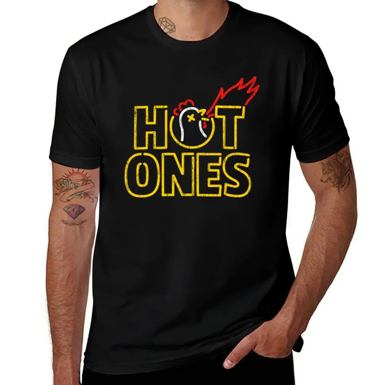 

Hot Ones T-Shirt man t shirts for men cotton t shirt pack man t shirt cotton T-Shirt