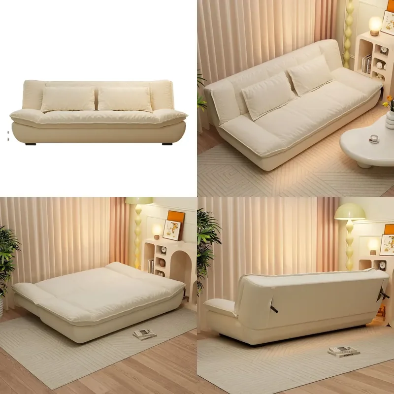 for Sailing Sofa Bed Foldable Dual Purpose Small Apartment Rental Room Lazy Cloud Soft Simple