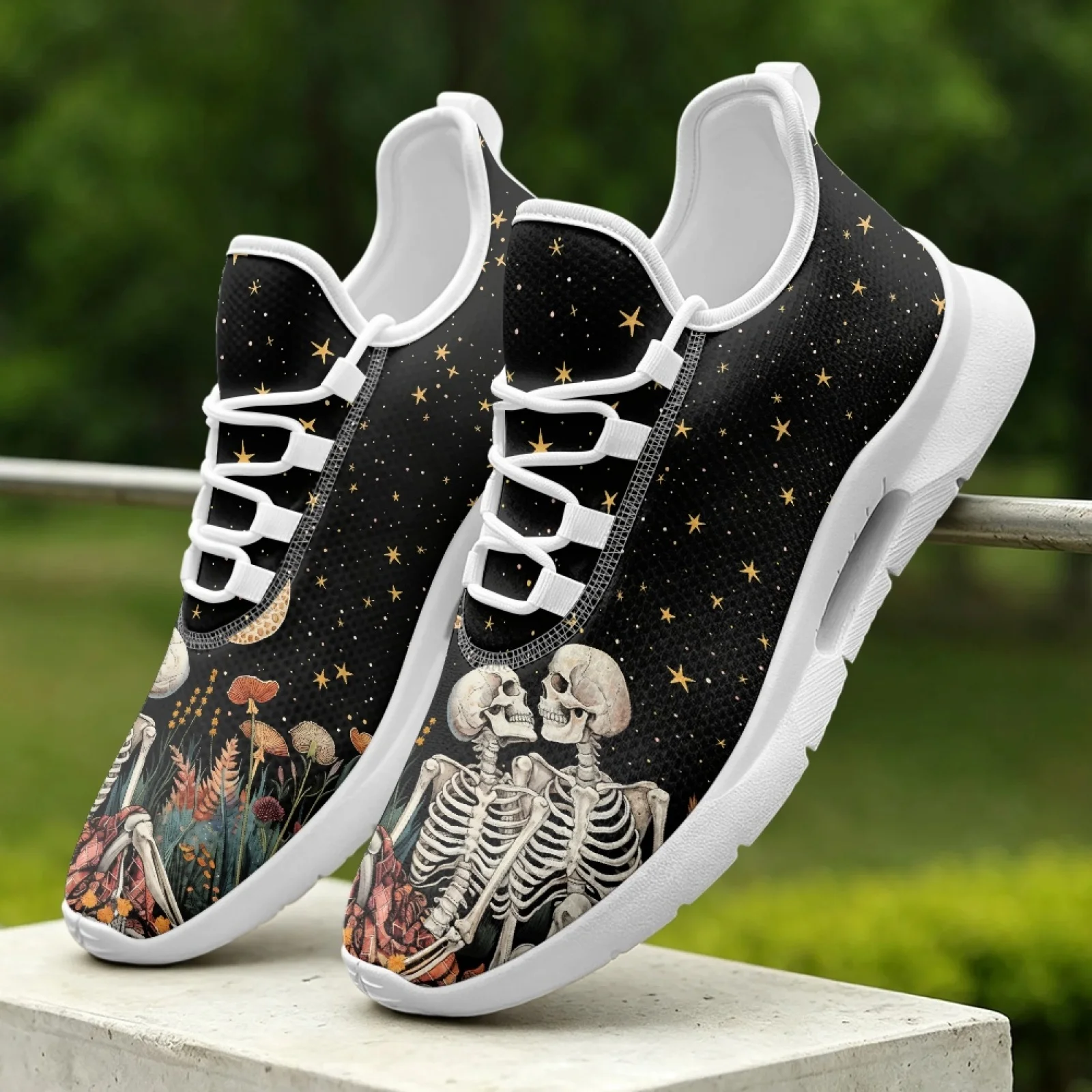 XIXIRIMIDO Women's Lace-up Casual Shoe Nurse Shoes Women's Sandals Men's Sneakers and Casual Shoes Tenis Feminino Skeleton