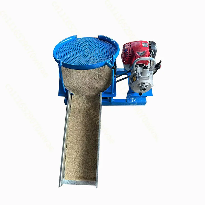 Vibration portable small gold panning machine siphon type  suction chute dressing sand field  collection equipment
