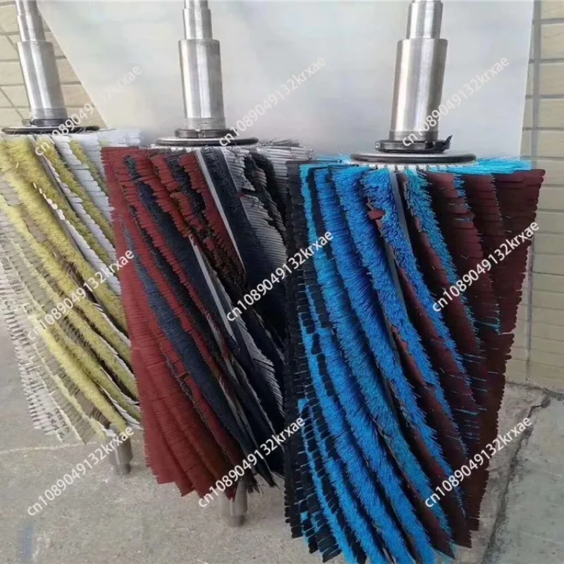 Industrial machinery decontamination brush roller metal grinding cleaning brush roller glass cleaning machine brush